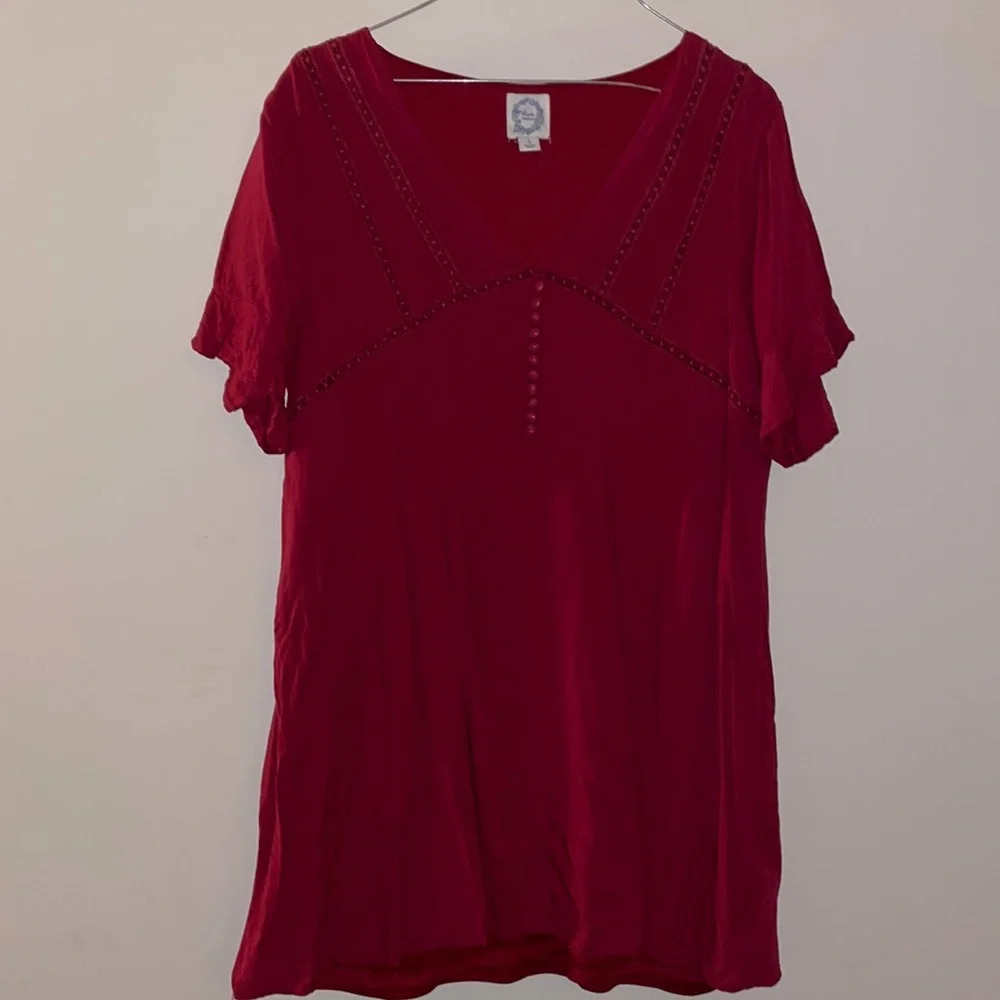 Red Blue Rain Dress